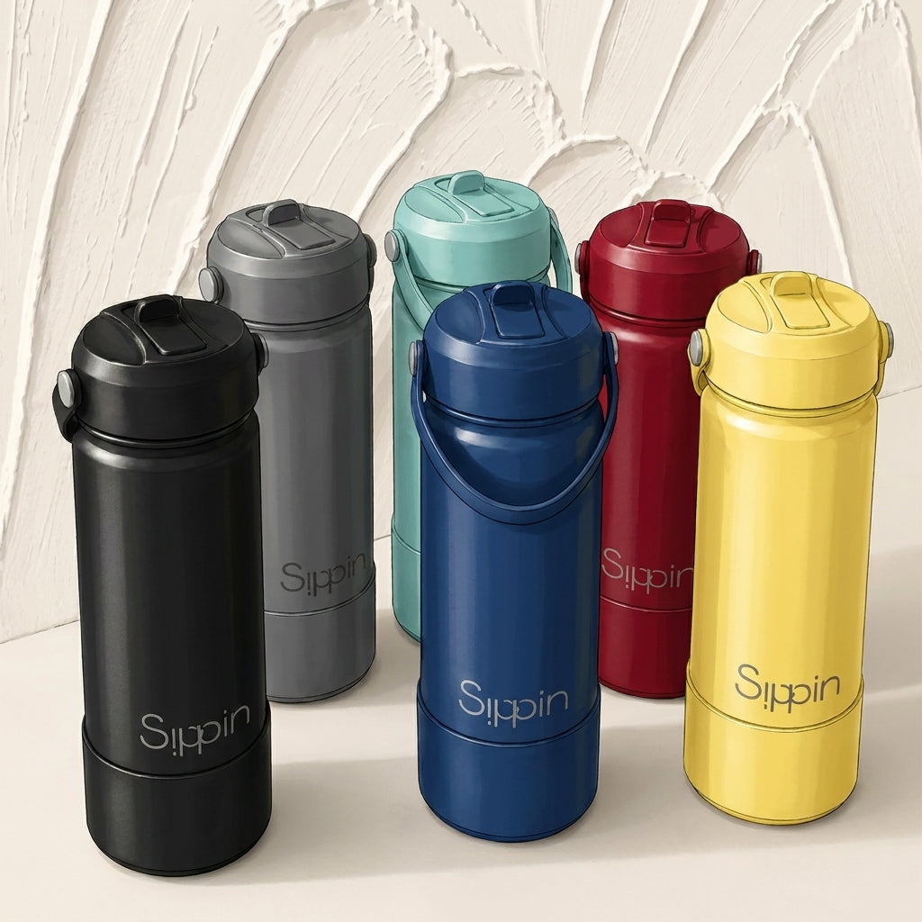 Sipping leakproof bottle’s